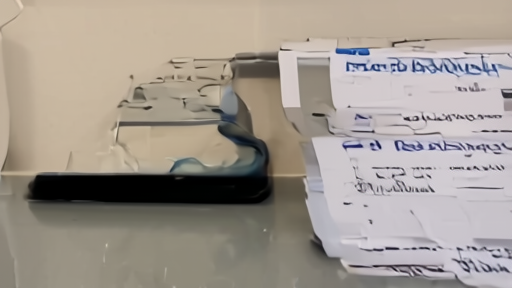 A clinic counter with a vaccine card, a CDC printout, and a GLP-1 prescription form under glass.