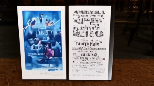 A Broadway Playbill rack split between a vampire-film poster and a streaming-show key art print.