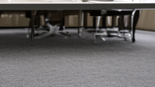 An empty federal science boardroom with nameplates removed.