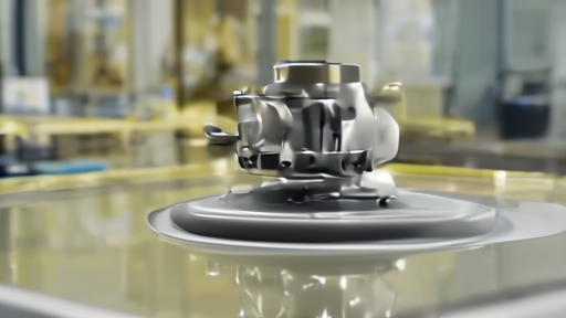 Cerebras wafer-scale engine in a Sunnyvale clean-room with a technician in a bunny suit reflected in the silicon