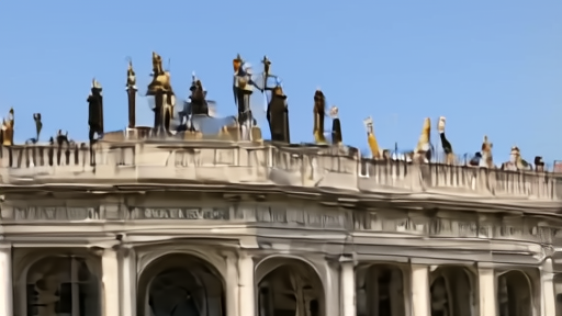 St. Peter's Square at midday Sunday with pilgrims gathered for the Angelus and the Pope's window visible