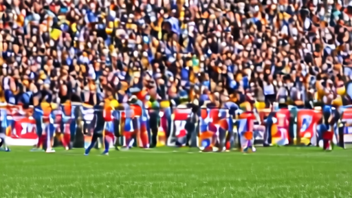 Barcelona players in white-and-blue stripes celebrating in front of a packed Camp Nou after a Clásico goal