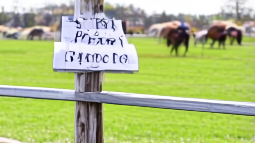 Saratoga track rail with a Belmont entry sheet clipped to it