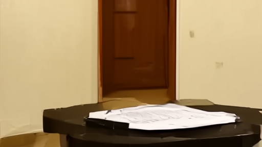 Military directive on a table in an Iranian command room doorway