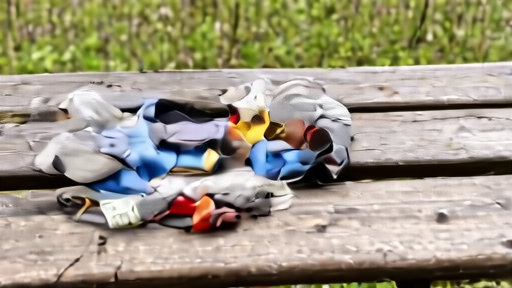 Hiking socks, tweezers, and a tick prevention checklist on a wooden bench