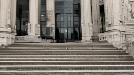 The United States Court of Appeals building in Richmond Virginia seen from street level