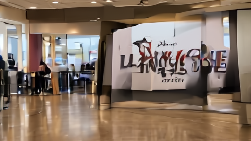 A multiplex cinema lobby with Lionsgate logo on a poster display and a sparse early-evening crowd