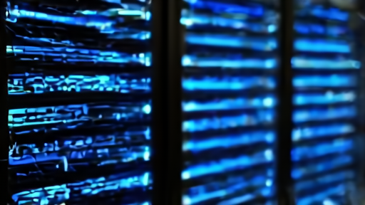 Server infrastructure with network connections visualized