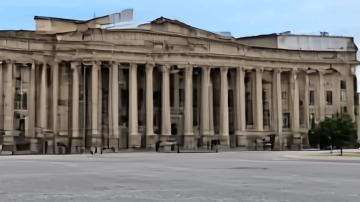 Exterior of the Lewis F. Powell Jr. United States Courthouse in Richmond, Virginia, home of the Fourth Circuit Court of Appeals, photographed from across the street at midday