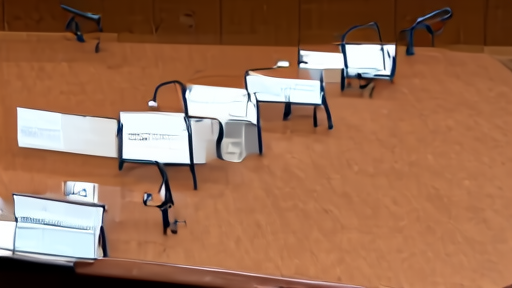 Empty House Appropriations Committee hearing room with name placards on the dais and a wide oak table for markup.