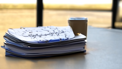 A college athletic department conference table with stacked binders labeled 'CAPS Revenue Reporting' and 'NIL Go Submissions'