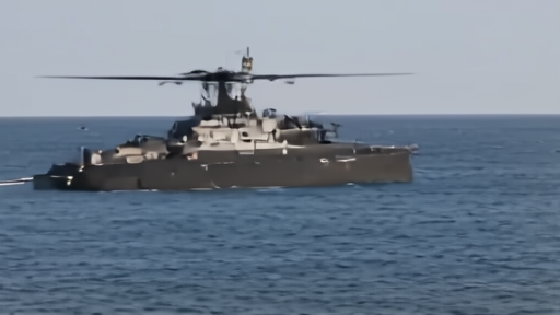 A Belgian frigate underway in close formation with another European warship, both painted in low-visibility grey, the Mediterranean horizon thin behind them and a refuelling helicopter hovering off the stern.