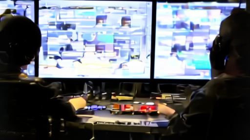 A streaming control room watching two fighters under a live-event countdown clock
