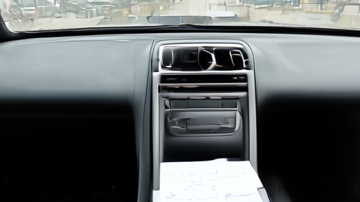 Regulatory recall form displayed as a software update inside an empty robotaxi