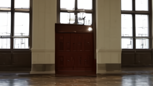 A federal courthouse clock face above a closed docket window on a Saturday afternoon.