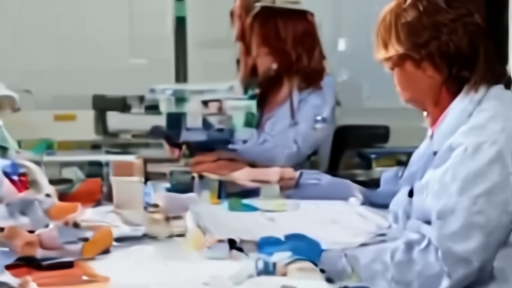 Clinicians review an infectious disease advisory at a hospital workstation