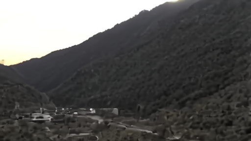 A military checkpoint watches a mountain road in eastern Lebanon
