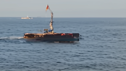 A tanker off Oman with traders watching crude prices in the foreground