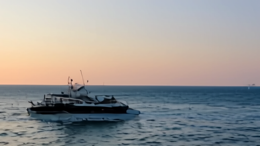Aid boats leaving a Turkish marina at dawn with supplies visible on deck