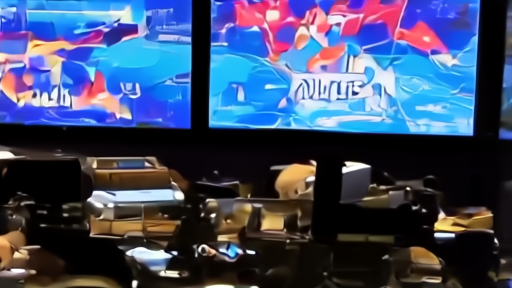 Television control room wall showing WNBA games across seven network screens