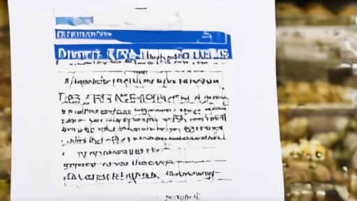 A grocery store stockroom shelf with an FDA recall printout taped to a clipboard