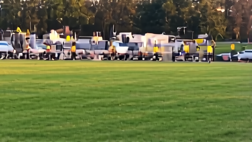 Construction-site press scrum at the White House South Lawn with workers in hard hats visible behind a reporter pen