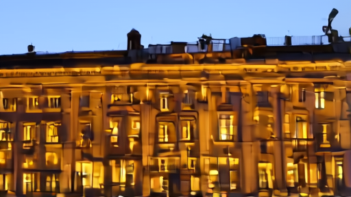 The UK Foreign and Commonwealth Office building exterior on King Charles Street at evening light