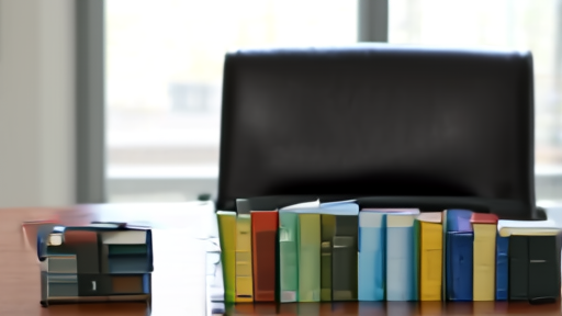 An empty leather chair behind a Columbia University economics-department desk stacked with monographs and a 2006 Nobel diploma in a frame