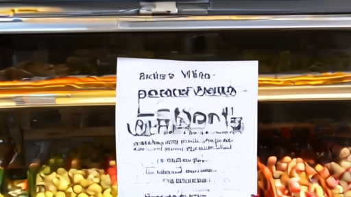 A printed FDA recall notice taped to a refrigerated grocery case showing pulled product, with Memorial Day weekend signage in the background