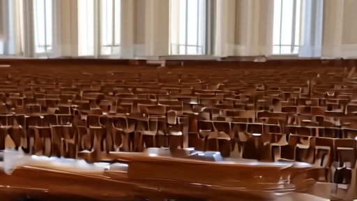Empty wooden benches inside a parliamentary committee room in Rome, a closed gavel on the dais, late afternoon light through tall windows.