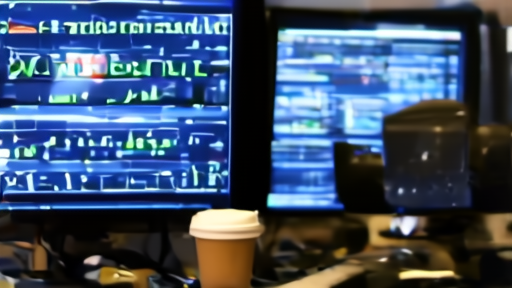 A trading floor monitor showing a single ticker line in green at the start of post-holiday trading.