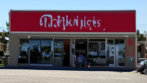 A Memorial Day morning view of an empty Marshalls storefront before opening, signage visible, no people, parking lot freshly painted.