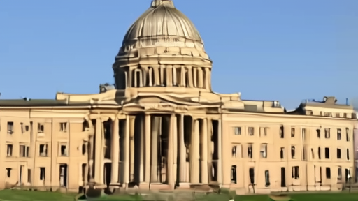 The Lewis F. Powell Jr. United States Courthouse in Richmond, Virginia, home of the Fourth Circuit Court of Appeals, photographed at midday.
