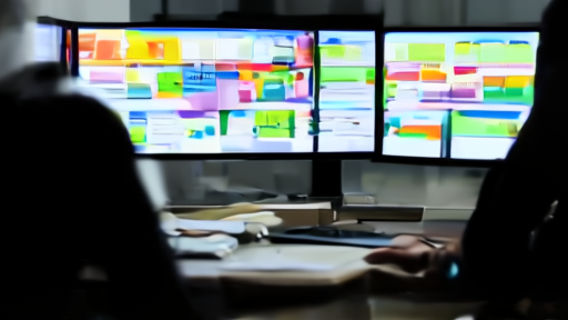Trading desk with multiple monitors showing Kalshi and Polymarket markets on screen