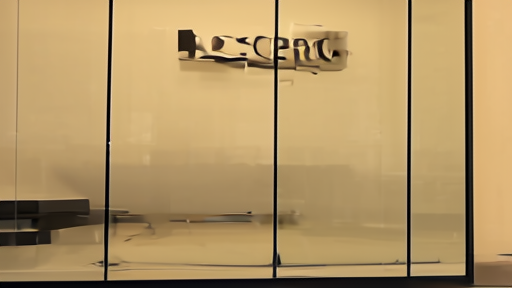 Mastercard corporate lobby with the logo and a quiet receptionist desk