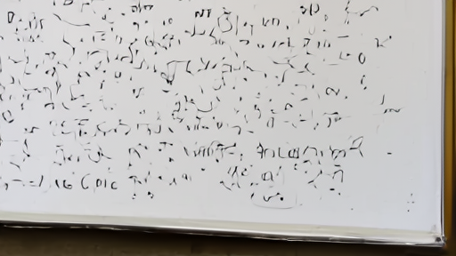 A mathematics department whiteboard covered with planar unit distance diagrams and equations in chalk.