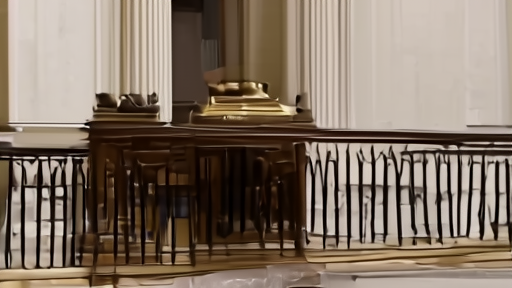 The Senate Floor entrance with the Sergeant-at-Arms desk visible and a procedural clerk at work