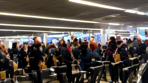 Crowded TSA checkpoint line at Atlanta Hartsfield-Jackson early Memorial Day morning