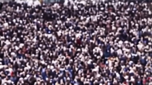 An ABC camera platform above a packed basketball arena with Knicks fans below