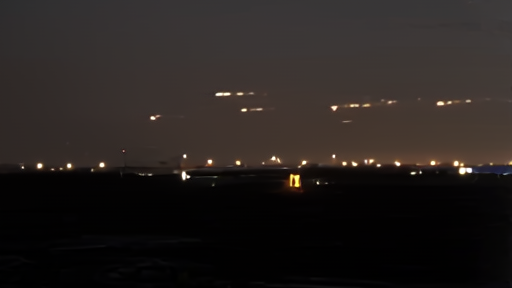 Gulf airbase perimeter under night sky