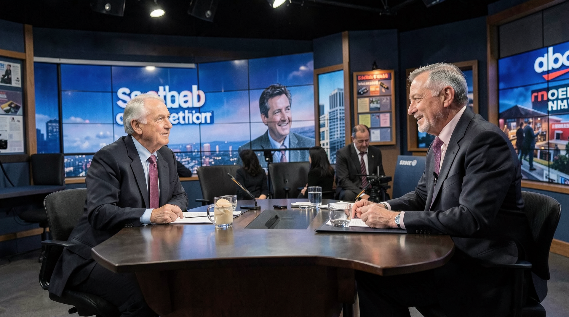 Documentary scene representing abc and colbert show the difference between enforcement and regulation