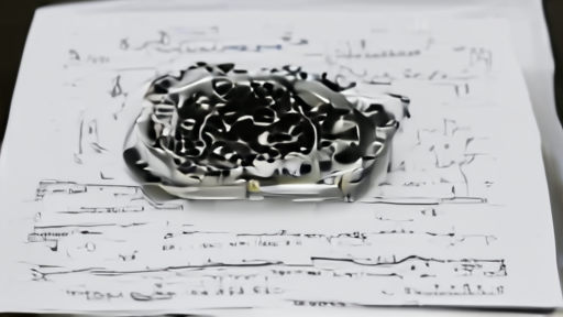 IPO documents beside a wafer-scale AI chip in a glass case