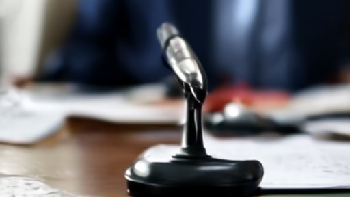 Iranian parliamentary papers and a microphone in a formal meeting room.
