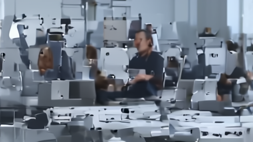 Studio employees reviewing production schedules and AI workflow notes