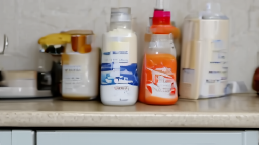 Supplement bottles on a kitchen counter beside a recall checklist