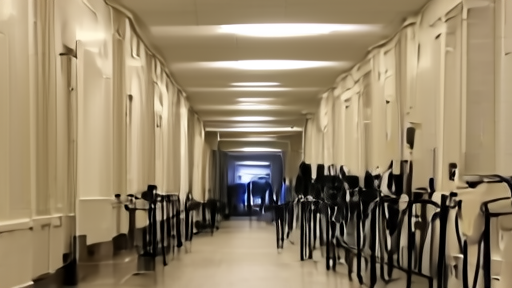 A Senate hallway with vote boards, staff papers, and empty microphones after a floor session