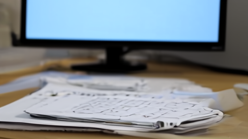 A broadcast-law docket folder beside a television control room monitor