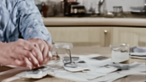 A person checks a diabetes device lot number at a kitchen table