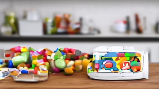 Kitchen table with groceries, a medical-device box and a phone open to an FDA recall index