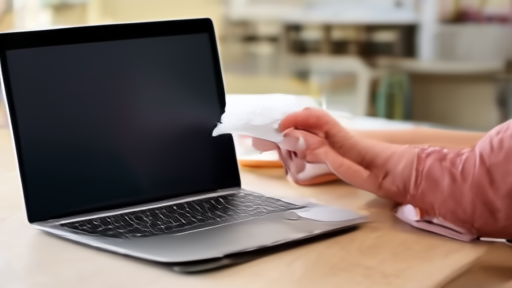 A diabetes patient checks an insulin pod package against a laptop recall page